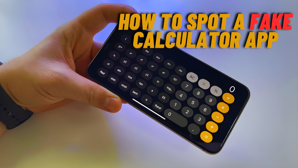 How to Spot a Fake Calculator App on a Child's Phone